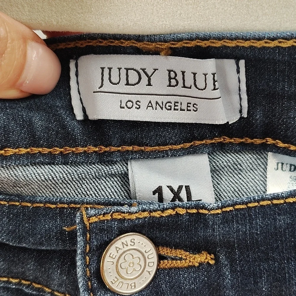 Judy Blue Skinny Jeans Size 1X Stretch Dark Blue